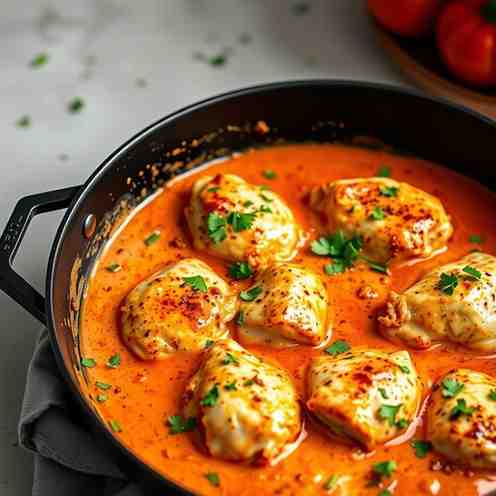 Creamy Paprika Chicken Recipe: Easy One-Pan Fricassee